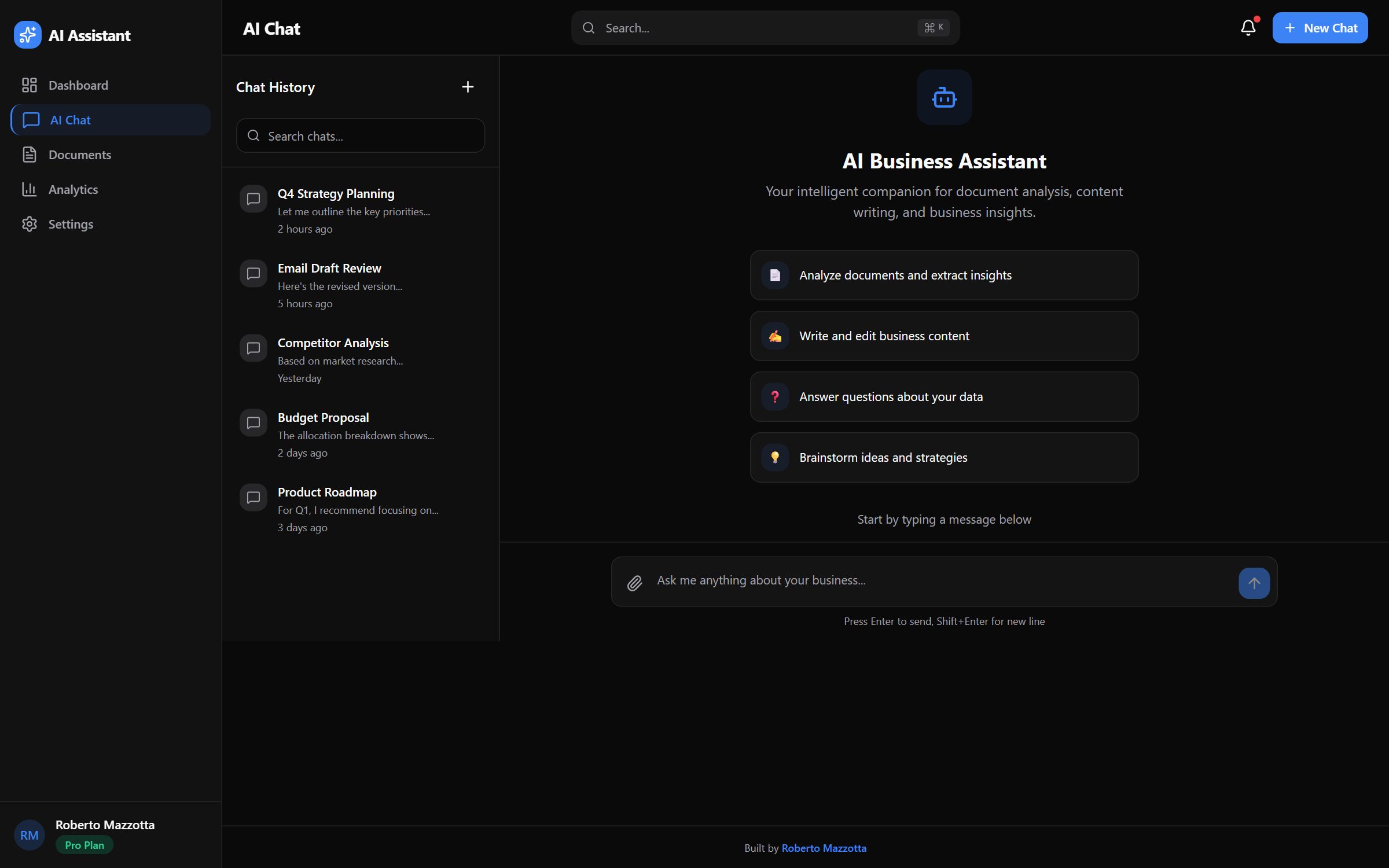 หน้าจอ chat แบบ streaming