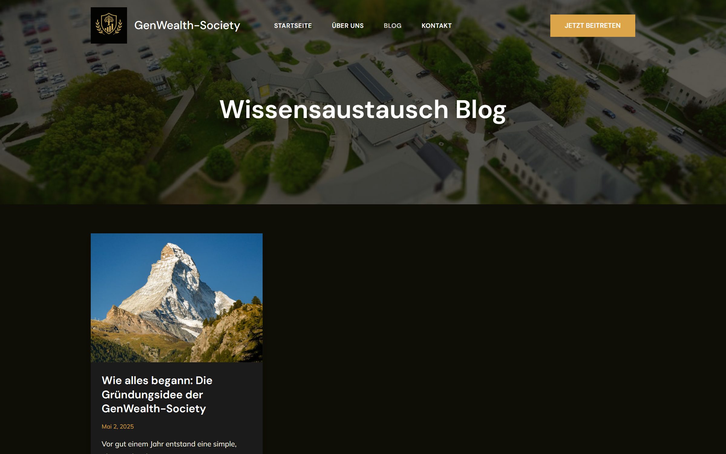 Member-Inhalte und Blog