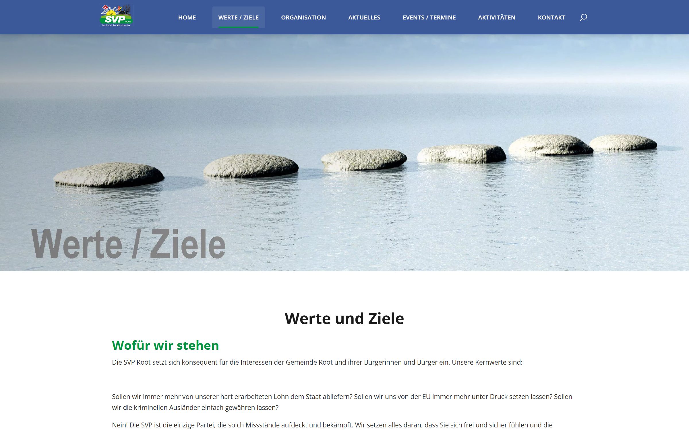 Werte und Ziele