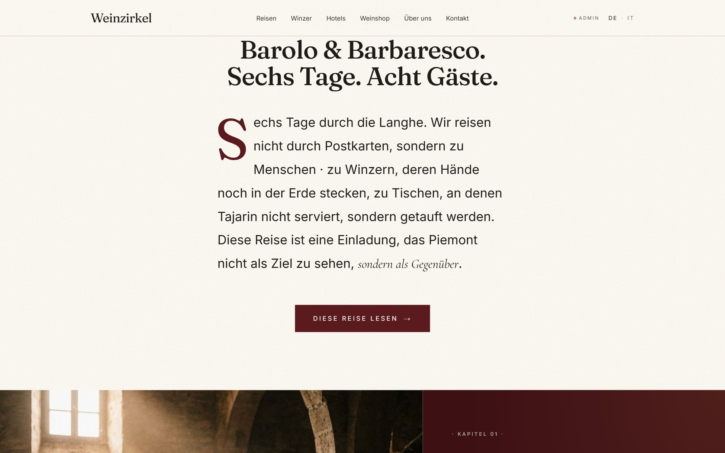 Weinzirkel Reisen Reisedetail